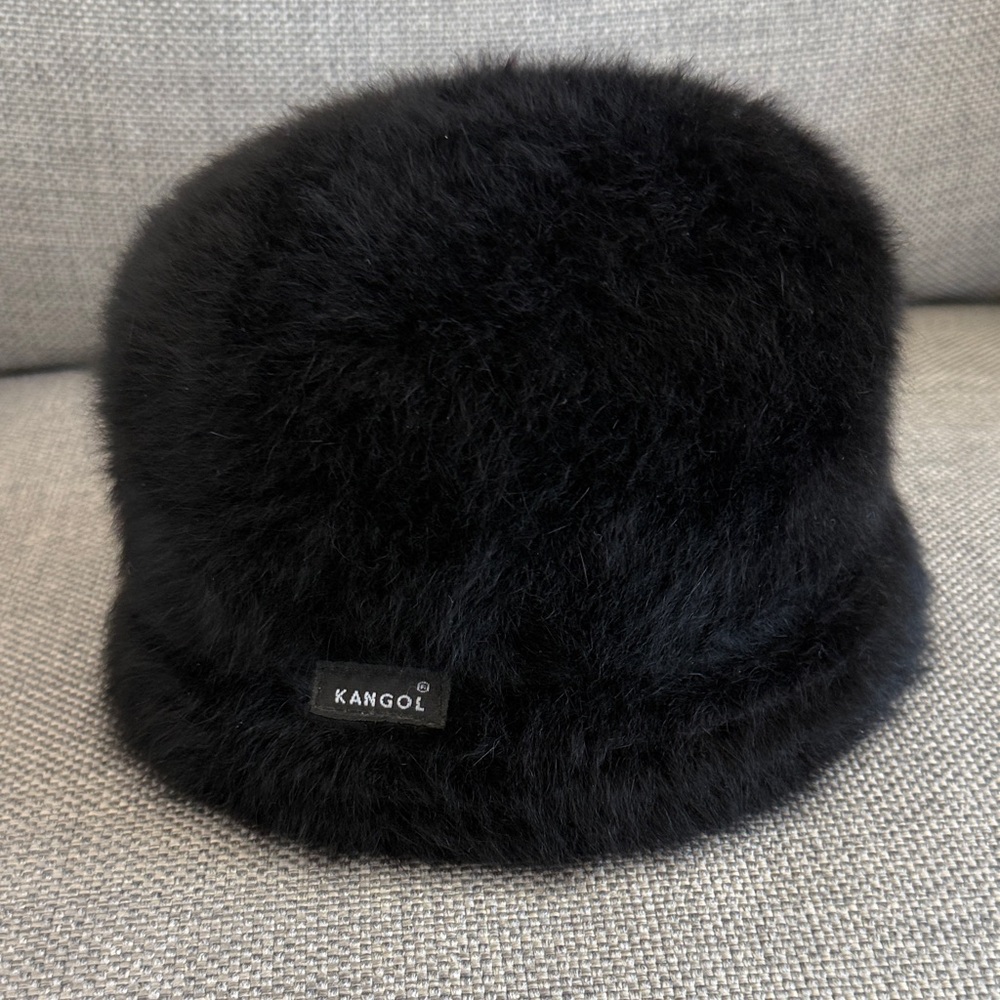 Kangol Angora Blend Black Bucket Hat